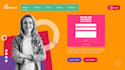 create a modern responsive landing page in HTML CSS javascript