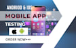 qa testing ios, andriod apps, websites, games for UX, UI and functionality