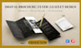 design leaflet, postcard trifold bifold digital brochure design leaflet pamphlet