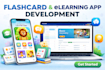 develop flash card app, kids educational app, elearning app, digital flashcard