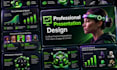 create powerpoint presentation design, pitch deck, google slides or canva slides