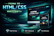 convert figma to responsive HTML CSS with bootstrap