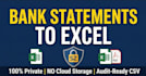 convert bank statements to excel or CSV