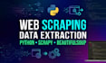 do web scraping in python with scrapy spider, selenium, octoparse or fix scraper