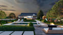 design landscape, backyard, terrace, pool, patio