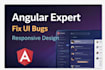 build responsive angular UI and fix frontend bugs