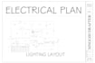 electrical plan and lighting layout