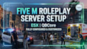 set up a professional qbcore or esx fivem roleplay server