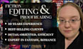 edit your romance, fantasy novel with love and detail