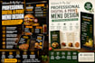 design restaurant menu, digital menu board, food menu and price list