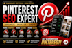 create SEO optimized pins to grow traffic and sales as a pinterest manager