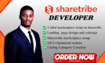 develop and customize your sharetribe flex marketplace and stripe intigration