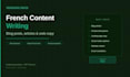 write SEO friendly french blog posts and website content