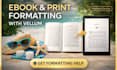 format canva children ebook cookbook for amazon KDP, kindle, paperback and lulu