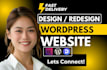 build business website or wordpress blog website, wordpress website development