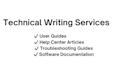 write clear technical documentation and user guides