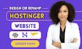 hostinger website design hostinger website fixed revamp hostinger horizon