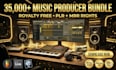 provide 35000 royalty free music producer bundle