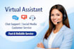 be your virtual assistant for chat and social media
