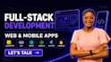 be your full stack developer, mobile app development, flutterflow app developer