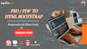 convert PSD, PDF to responsive HTML using bootstrap