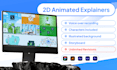 create 2d animated explainer video or sales video