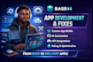 do base44 audit, base44 bug fixing base44 app deployment