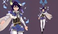 do pixel art character, sprite sheet, pixel animation, pixel game art, rpg maker