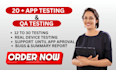 provide 20 real testers for google play console closed testing