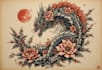 create a tattoo in japanese style