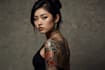 create a japanese style tattoo design and art