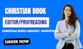 christian book editor prayer journal devotional line developmental edit