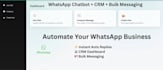 automate your whatsapp business with chatbot, CRM, and bulk messaging