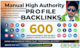 do 600 high quality profile backlinks with indexing