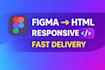 figma to responsive HTML CSS website