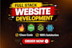 react js, node js developer and full stack responsive website