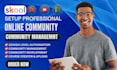 setup skool kajabi online course website circle so ghl online course community