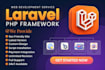 develop custom PHP laravel website with API and admin panel