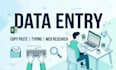 do fast and accurate data entry copy paste and typing work
