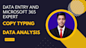 do data entry excel data analysis and photoshop editing