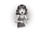 create children book black white pencil sketch design