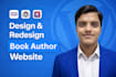 build modern book author website or ebook author website