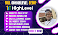 setup gohighlevel white label gohighlevel snapshot sales funnel ghl automation
