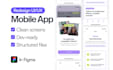 redesign mobile app UI UX screens in figma, dev ready
