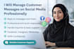 manage customer messages on social media professionally