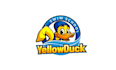 design powerful yellow duck swim school logo