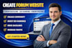 create forum website forum backlink seo ranking forum posting community website