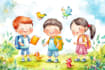 illustrate charming children book illustration