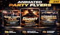 design animated flyer motion graphics for festival event party or ads invitation