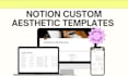 design custom aesthetic notion templates